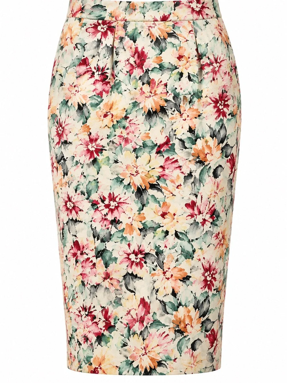 Free People Inspired Floral Pencil Skirt Boho Cottagecore Midi Skirt Romantic XS